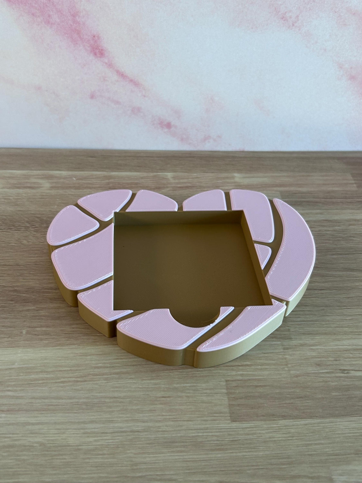 Heart Concha Sticky Note Holder, Pan Dulce Desk Organizer, Cute Office Accessory