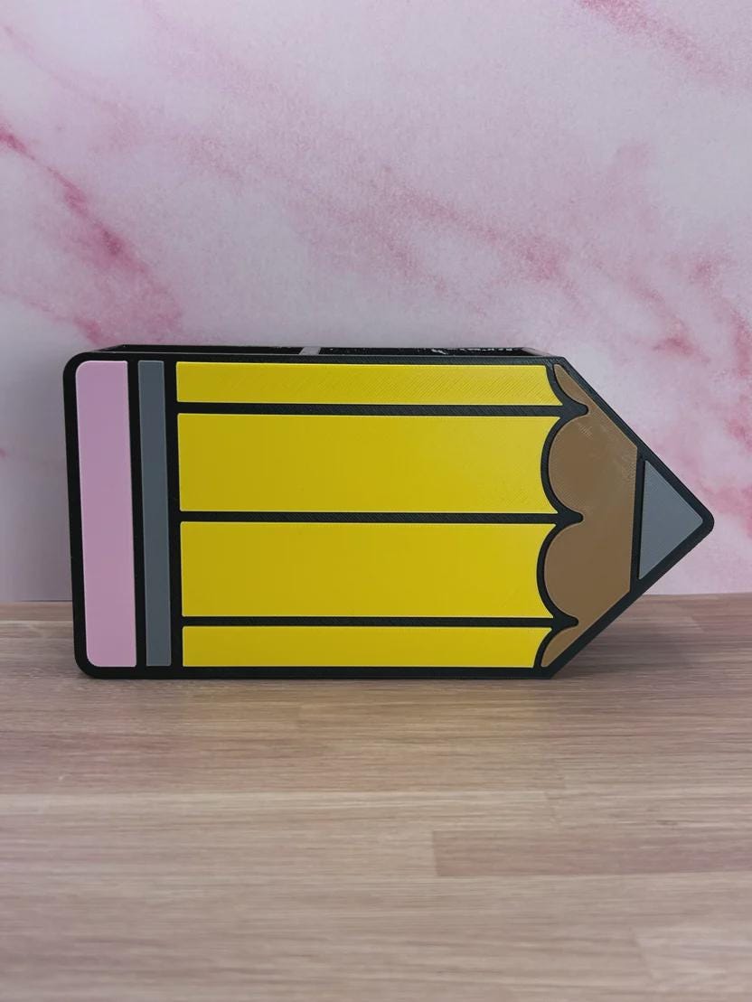 Pencil Pen Holder, Teacher Desk Organizer, Classroom Decor, Back to School Gift