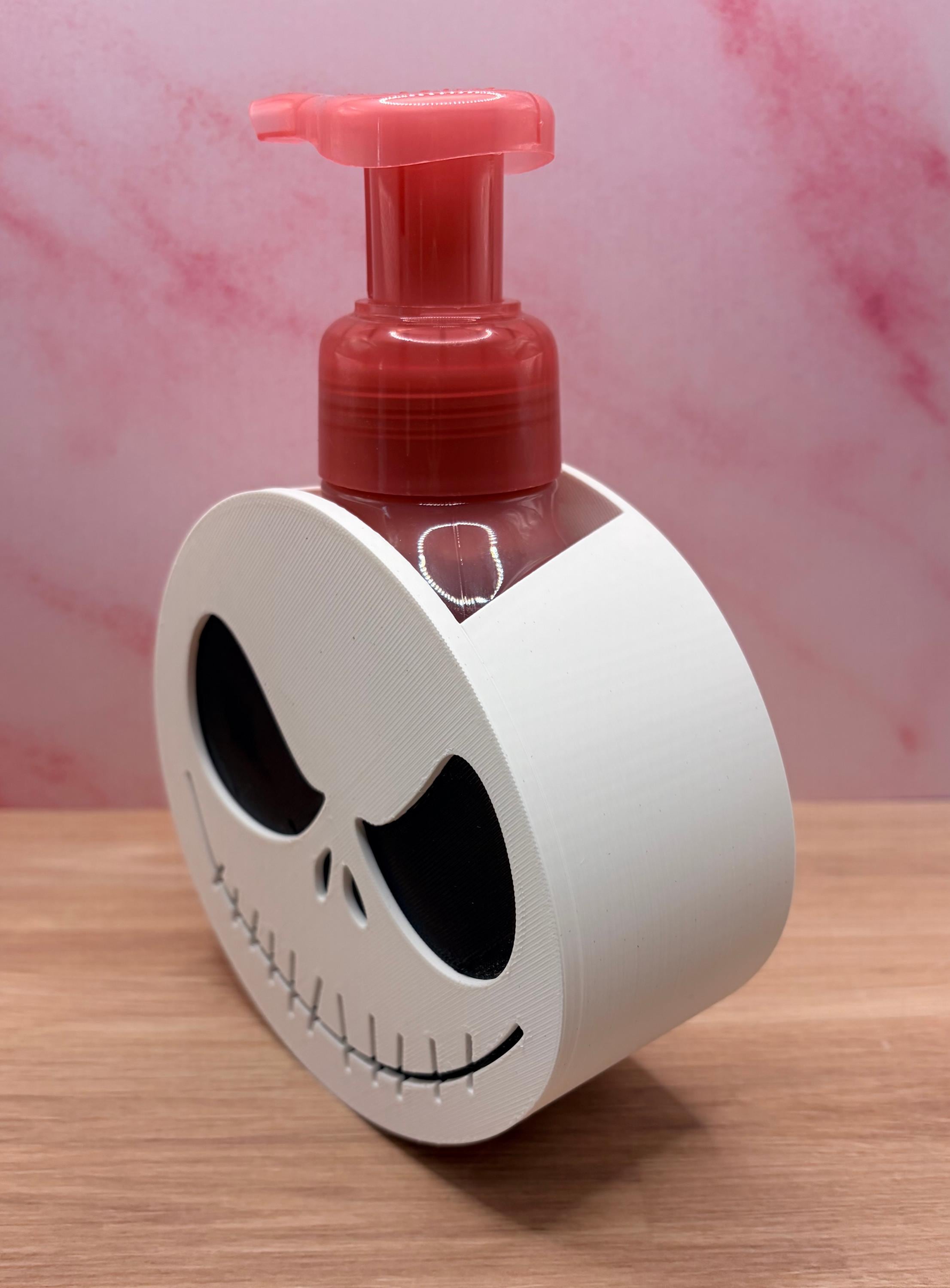 Skeleton Foaming Soap Holder, Halloween Bathroom Decor, Spooky Soap Bottle Cover