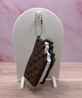 Ice Cream Sandwich Clicker Keychain | Double Click Fidget Toy | Food Fidget | Sensory Clicker | Cute Dessert Keychain