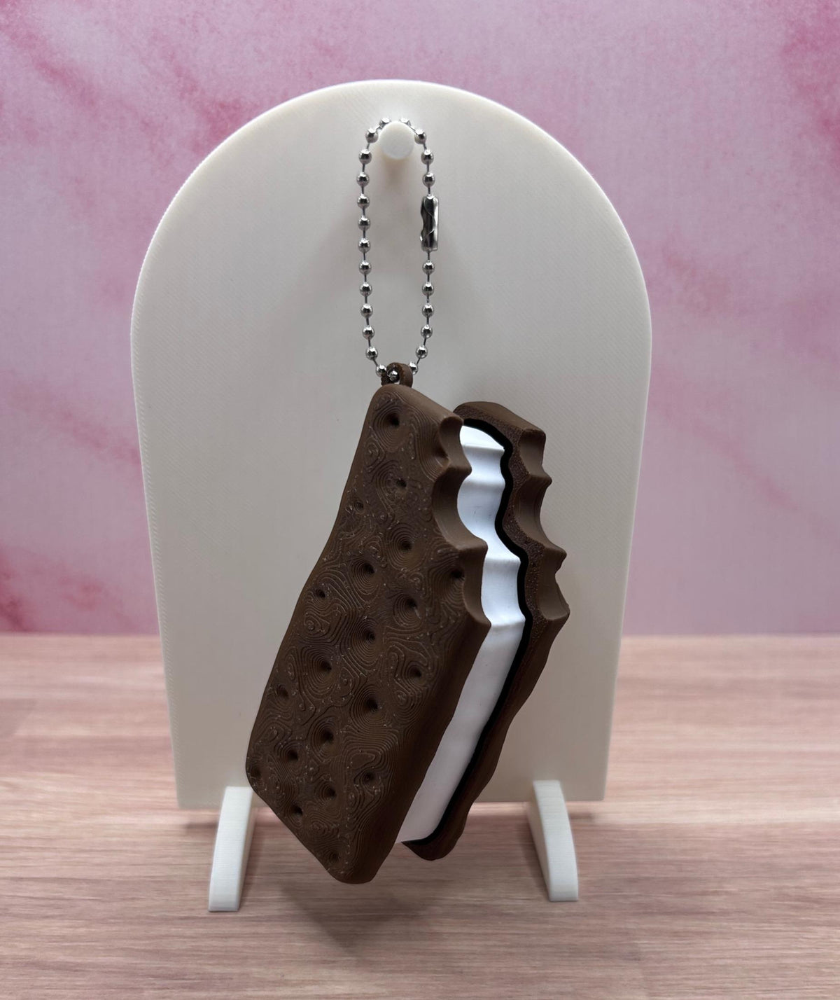 Ice Cream Sandwich Clicker Keychain | Double Click Fidget Toy | Food Fidget | Sensory Clicker | Cute Dessert Keychain
