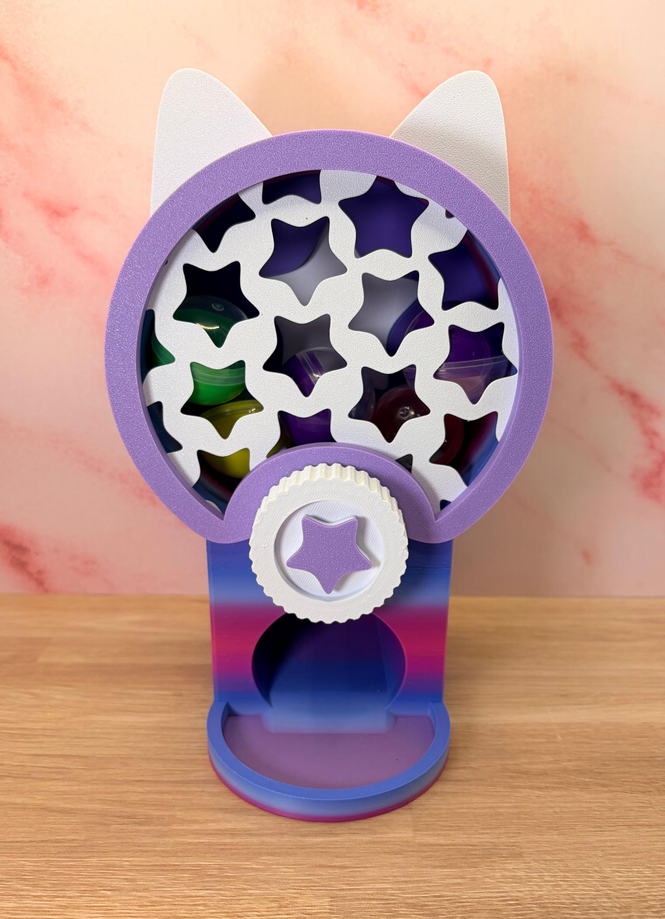 Gacha Capsule Vending Machine, 1.5 Inch Capsule Toy Dispenser, Desktop Prize Machine