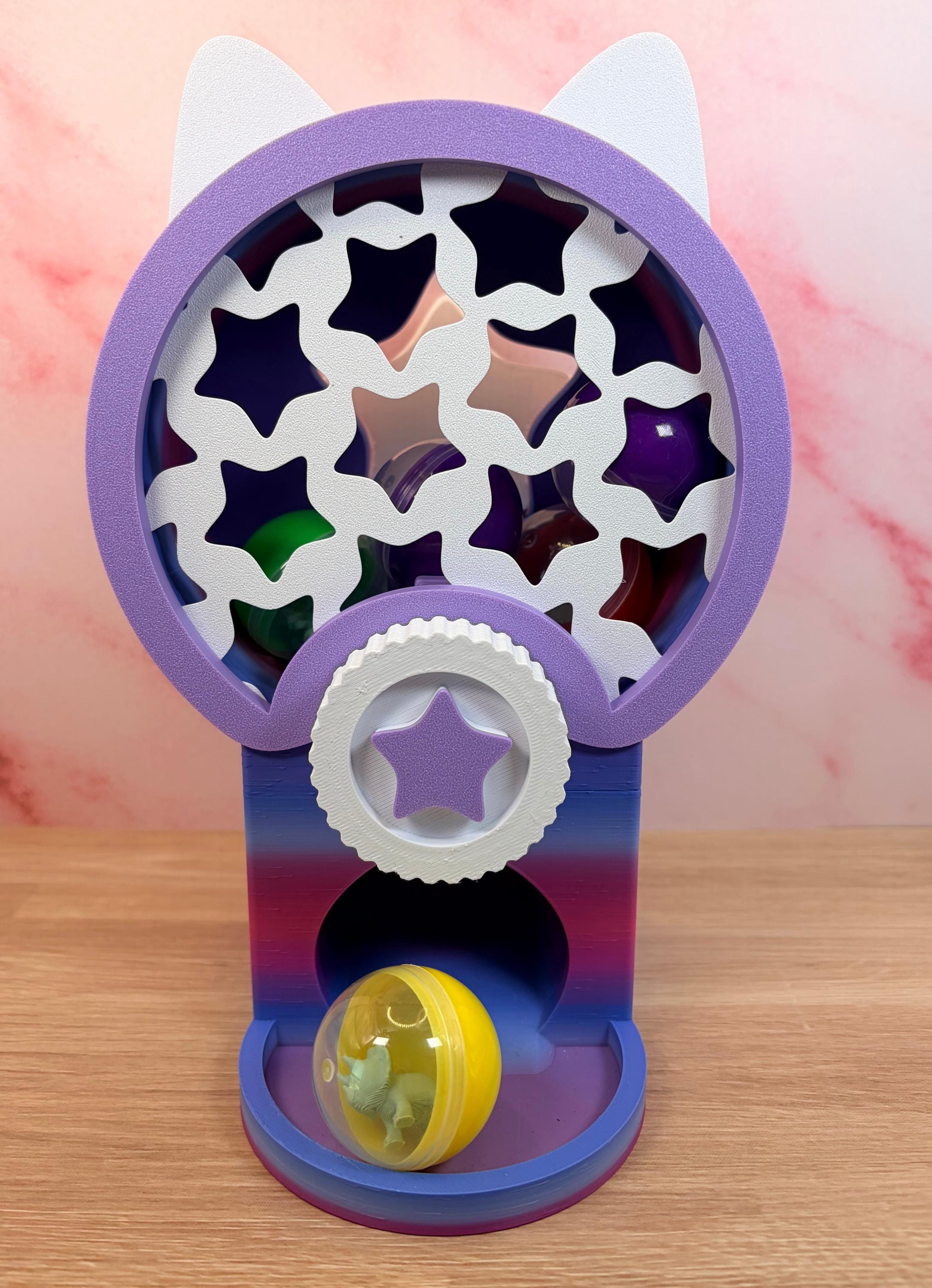 Gacha Capsule Vending Machine, 1.5 Inch Capsule Toy Dispenser, Desktop Prize Machine