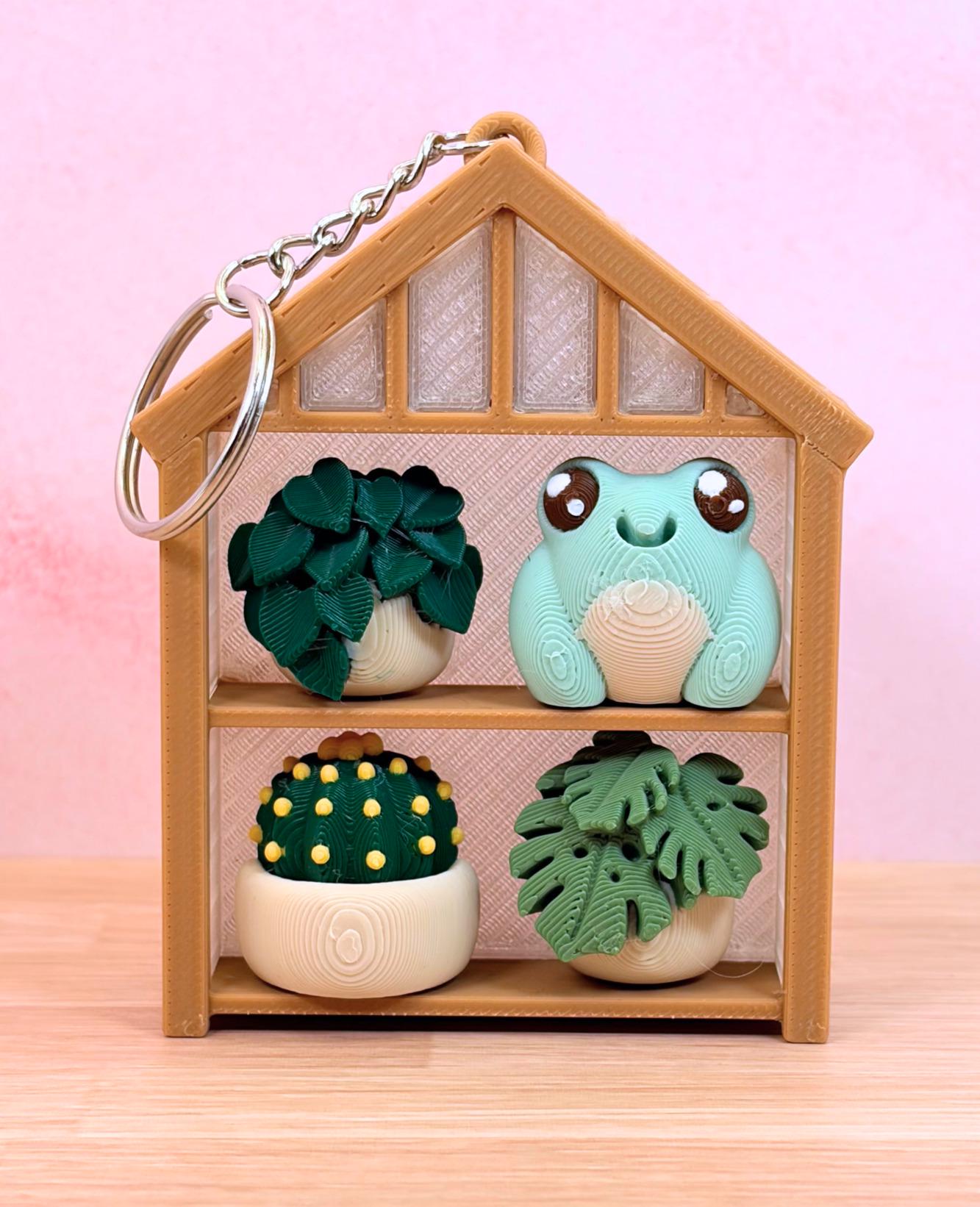 Customizable Greenhouse Fidget Clicker, Choose Your Design, Plant Lover Gift