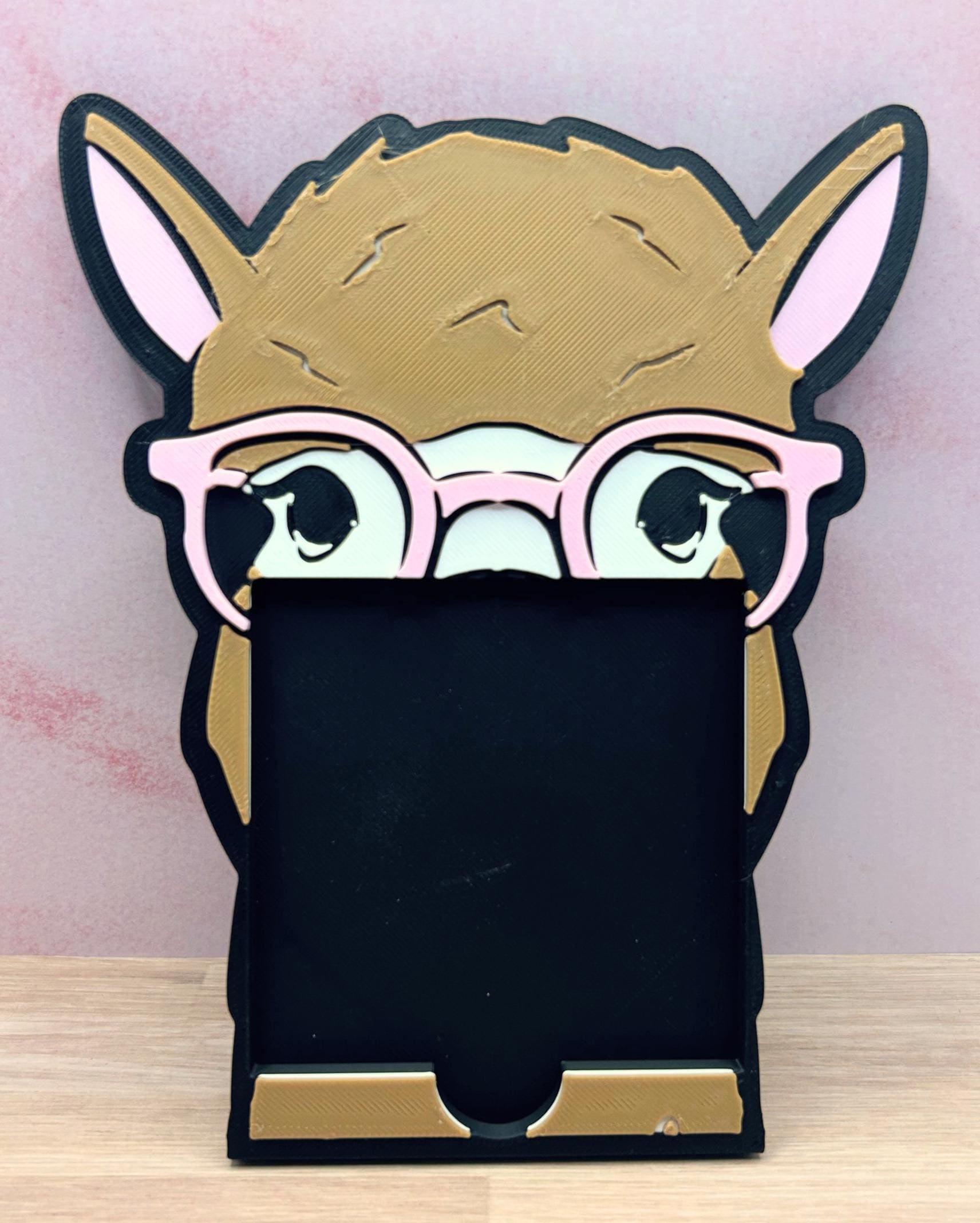 Llama Sticky Note Holder, Cute Desk Organizer, Llama Lover Gift