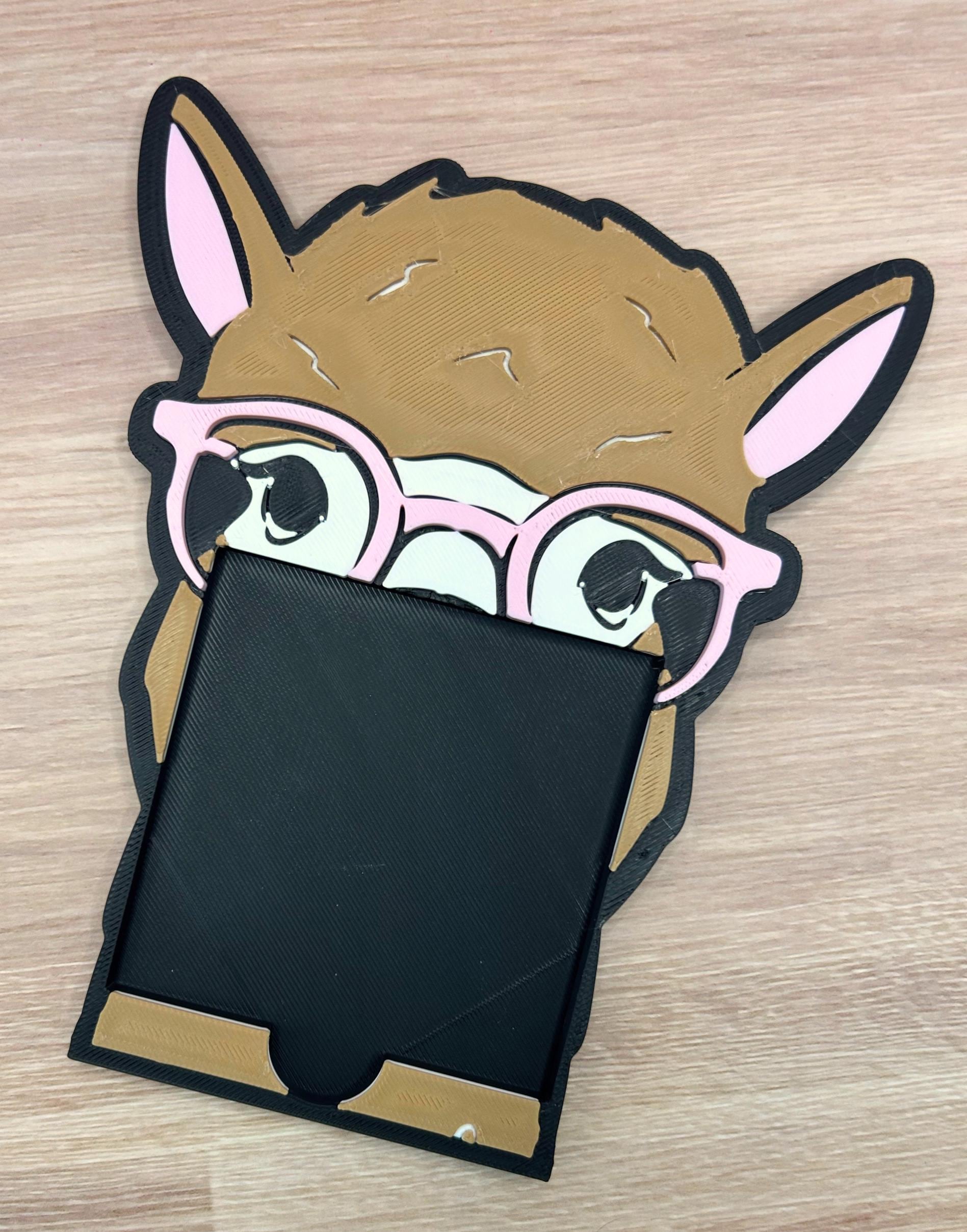 Llama Sticky Note Holder, Cute Desk Organizer, Llama Lover Gift