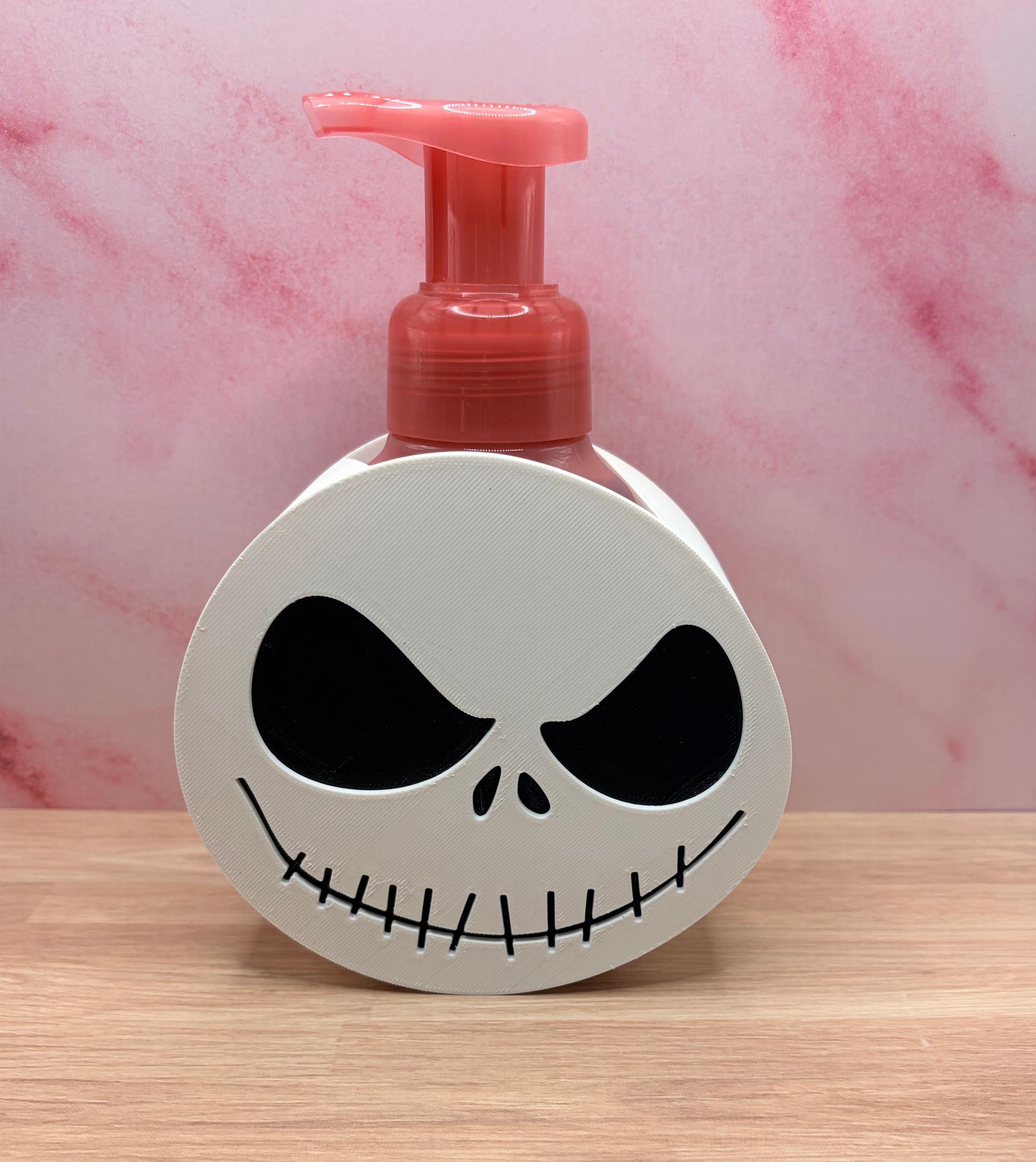 Skeleton Foaming Soap Holder, Halloween Bathroom Decor, Spooky Soap Bottle Cover