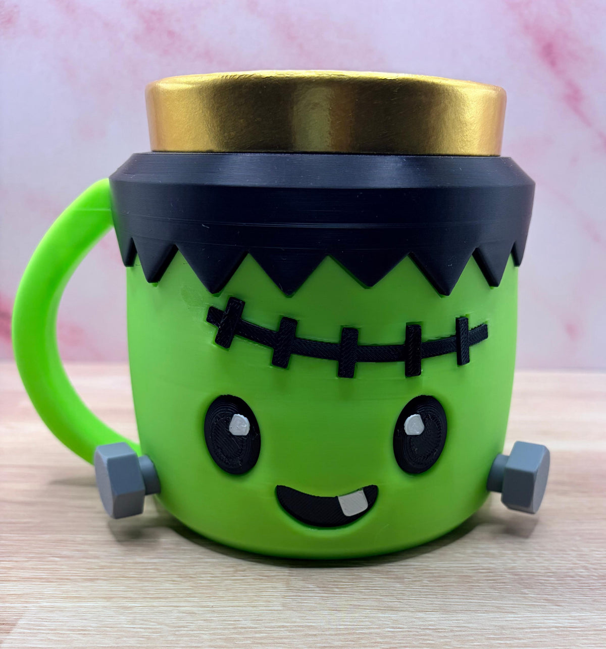 Frankenstein Ice Cream Pint Holder with Spoon Slot, Halloween Dessert Cozy, Spooky Gift