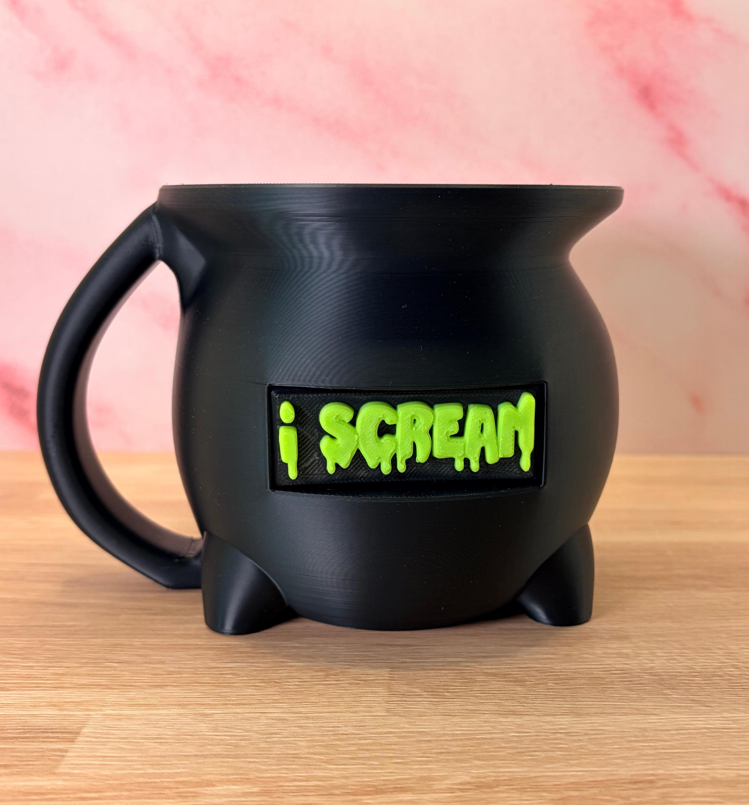 Cauldron Ice Cream Pint Holder with Spoon Slot, Halloween Dessert Cozy, Spooky Gift