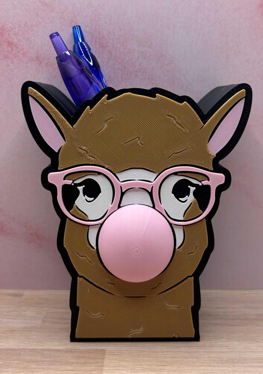 Llama Pen Holder, Cute Desk Organizer, Llama Lover Gift